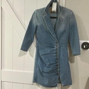 Retrofete denim dress with buttons